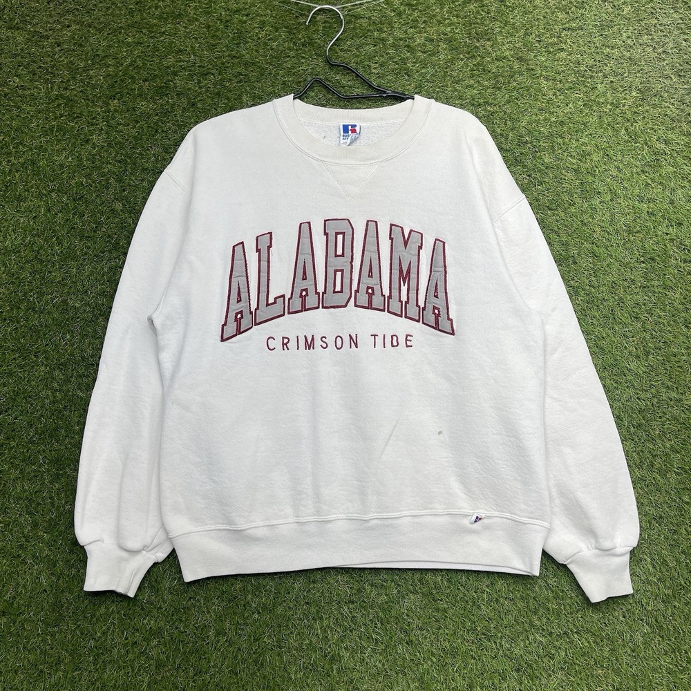 Vintage Alabama Crimson Tide Sweatshirt Mens Large Football Russell Athletic 90s